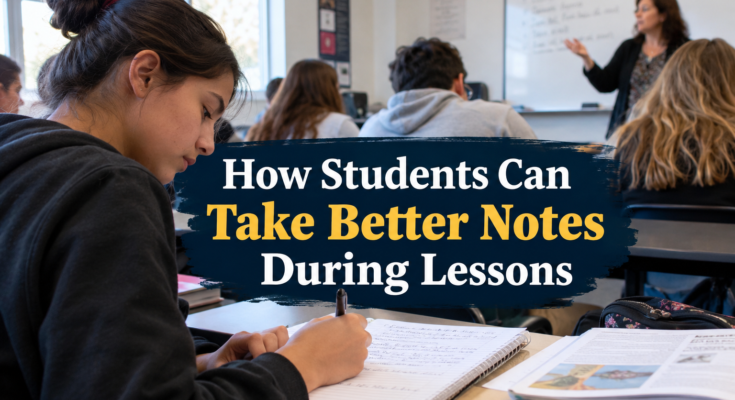 How Students Can Take Better Notes During Lessons